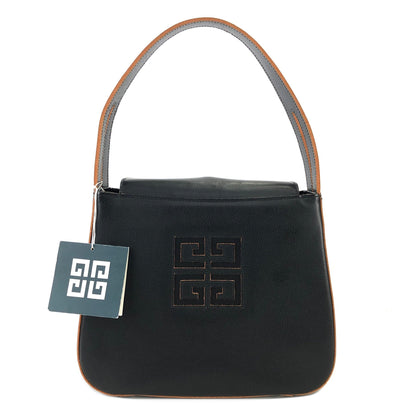 GIVENCHY 鏤空標誌皮革手袋 黑色 復古 舊款 58bs2r