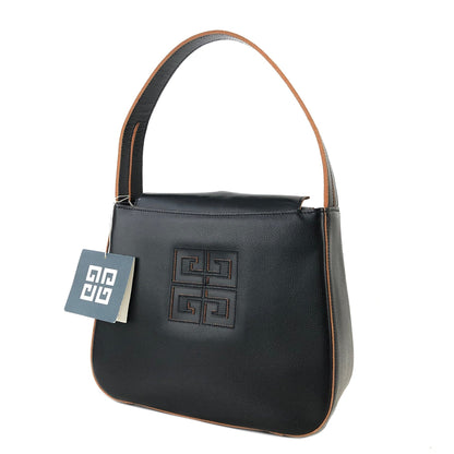 GIVENCHY 鏤空標誌皮革手袋 黑色 復古 舊款 58bs2r