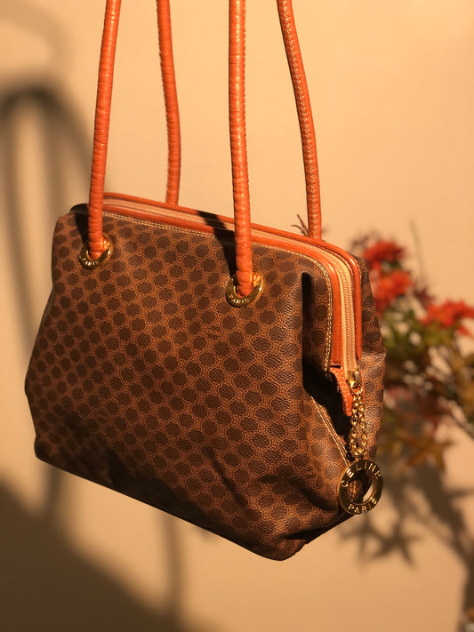 Céline Vintage - Macadam Boston Bag - Brown - Leather Handbag - Luxury High  Quality - Avvenice