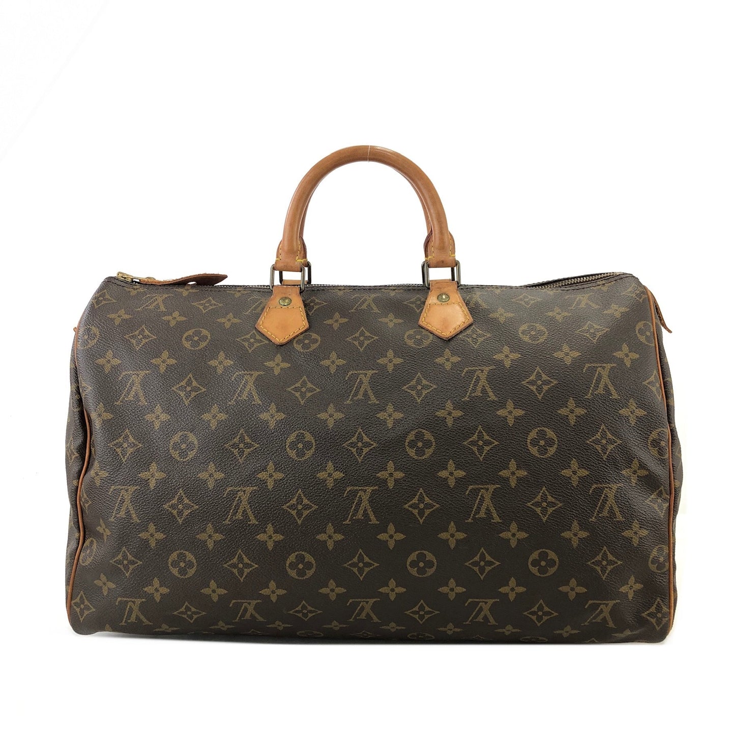 LOUIS VUITTON monogram speedy40 boston bag Brown vintage old yhnwac