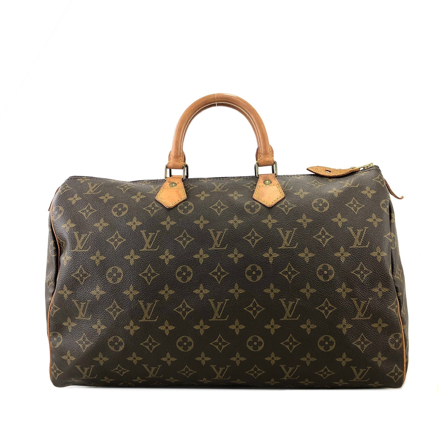 LOUIS VUITTON monogram speedy40 boston bag Brown vintage old yhnwac