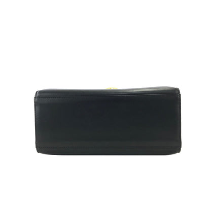 GIVENCHY 雙向大扣皮革手提包 黑色 復古做舊 jzz8wb