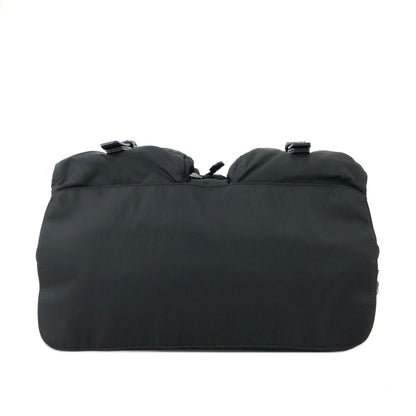 PRADA Triangle Logo Nylon Leather Backpack Black Vintage Old uhadjd