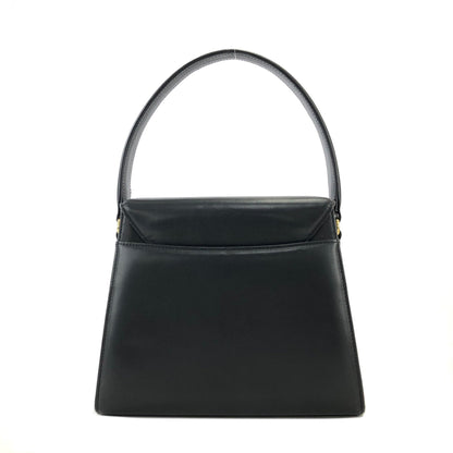 GIVENCHY 雙向大扣皮革手提包 黑色 復古做舊 jzz8wb