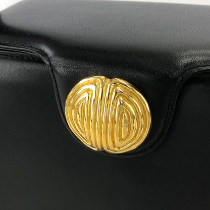 GIVENCHY 雙向大扣皮革手提包 黑色 復古做舊 jzz8wb