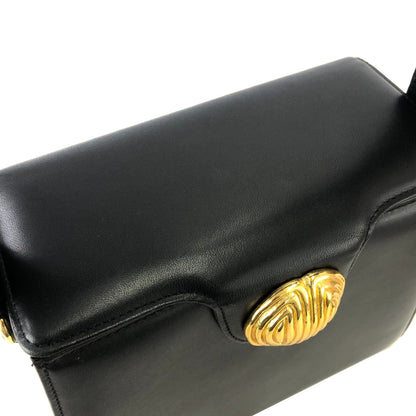 GIVENCHY 雙向大扣皮革手提包 黑色 復古做舊 jzz8wb