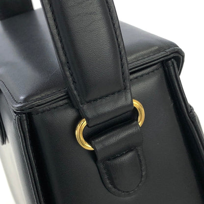 GIVENCHY 雙向大扣皮革手提包 黑色 復古做舊 jzz8wb