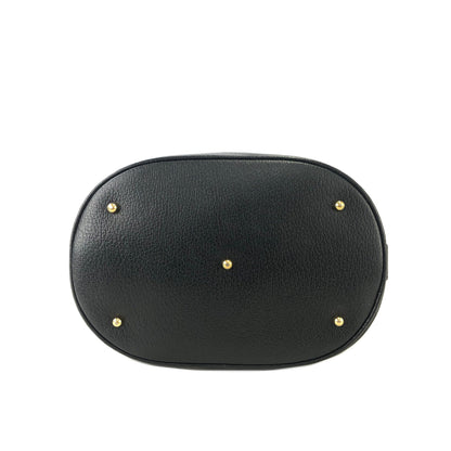 GUCCI Logo Canvas Drawstring Shoulder bag Black Vintage Old Gucci jnaa8d