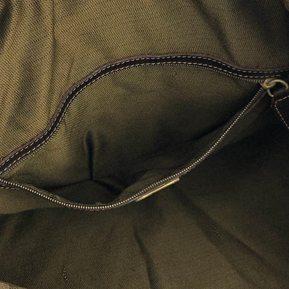 FENDI Zucca Jacquard Drawstring Hand Bag Brown vintage Old reeshj