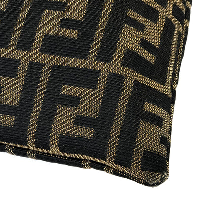 FENDI Zucca Jacquard Drawstring Hand Bag Brown vintage Old reeshj