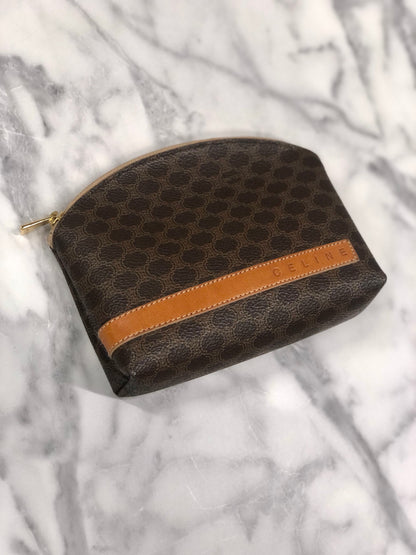 CELINE Macadam Logo 手拿包 棕色 復古 舊 CELINE wsa2z5