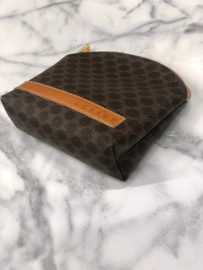 CELINE Macadam Logo 手拿包 棕色 復古 舊 CELINE wsa2z5