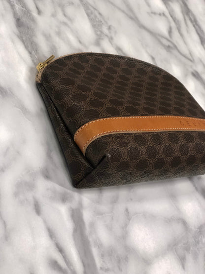 CELINE Macadam Logo 手拿包 棕色 復古 舊 CELINE wsa2z5