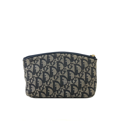 Christian Dior Trotter Jacquard 手拿包 海軍藍 復古 舊款 mz8vzi