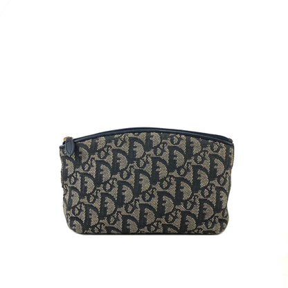 Christian Dior Trotter Jacquard 手拿包 海軍藍 復古 舊款 mz8vzi