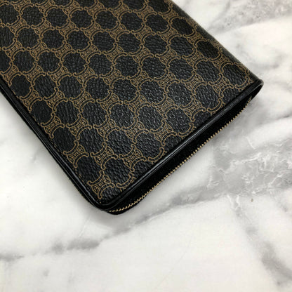 CELINE Macadam logo wallet purse black Accessory Vintage Old celine ua6yb2