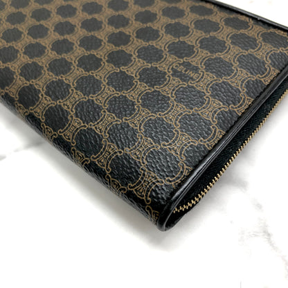 CELINE Macadam logo wallet purse black Accessory Vintage Old celine ua6yb2