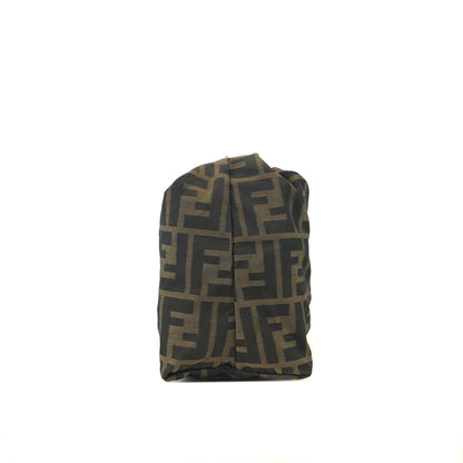 FENDI Zucca Nylon Handbag Vanity bag Brown Vintage Old dpzwcc