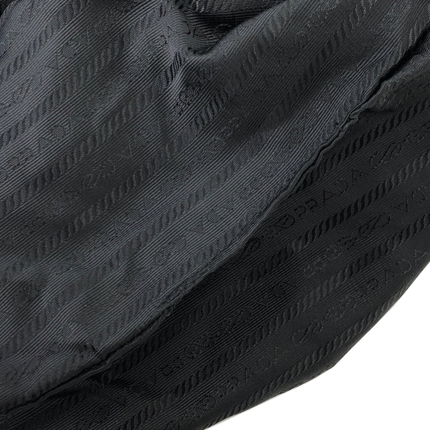 PRADA Triangle Logo Nylon Leather Backpack Black Vintage Old uhadjd