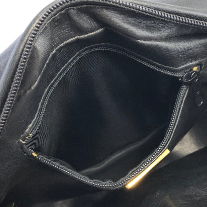 GIVENCHY Logo Quilted Tassel Leather Chain Shoulder bag Black Vintage Old ahvesn