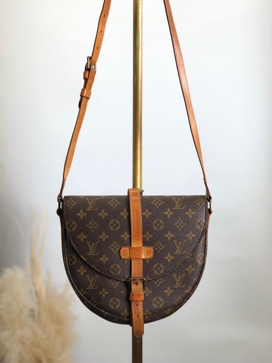 LOUIS VUITTON Monogram Shoulder bag Brown Vintage xkb6gk