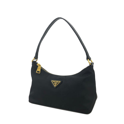PRADA Triangle Logo Nylon Handbag Black Vintage Old sisgax