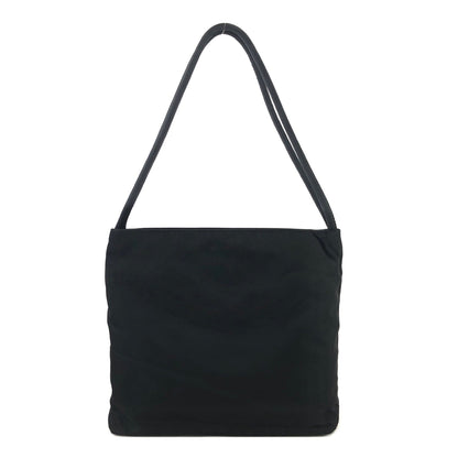 PRADA Triangle Logo Nylon Shoulder Bag Black Vintage Old 37fgmm