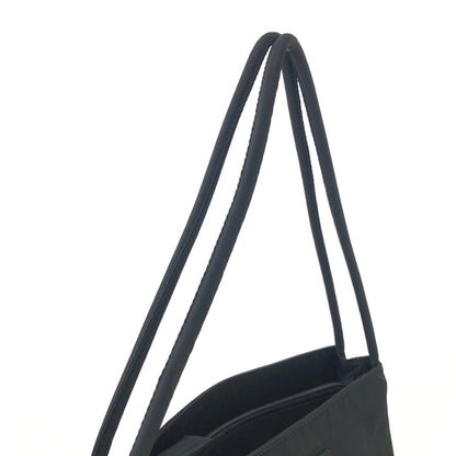 PRADA Triangle Logo Nylon Shoulder Bag Black Vintage Old 37fgmm