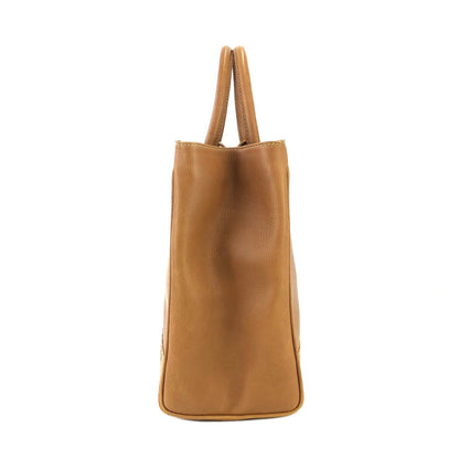 LOEWE Anagram Crocodile embossed Two-way Totebag Shoulder bag Brown Vintage Old she7e7