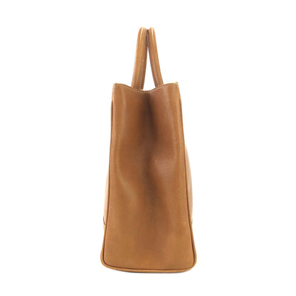 LOEWE Anagram Crocodile embossed Two-way Totebag Shoulder bag Brown Vintage Old she7e7