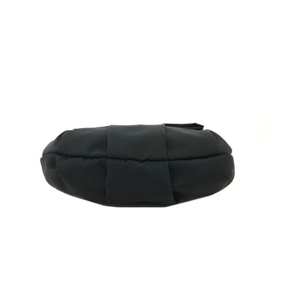 PRADA Logo Ribbon Nylon Pouch Black Vintage Old y3vycs