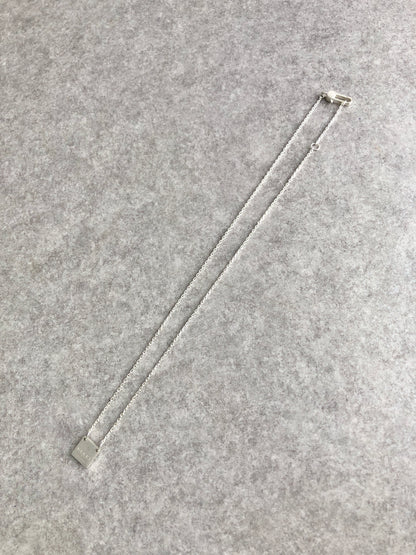 GUCCI Logo Necklace Silver SILVER925 Vintage 78tegk