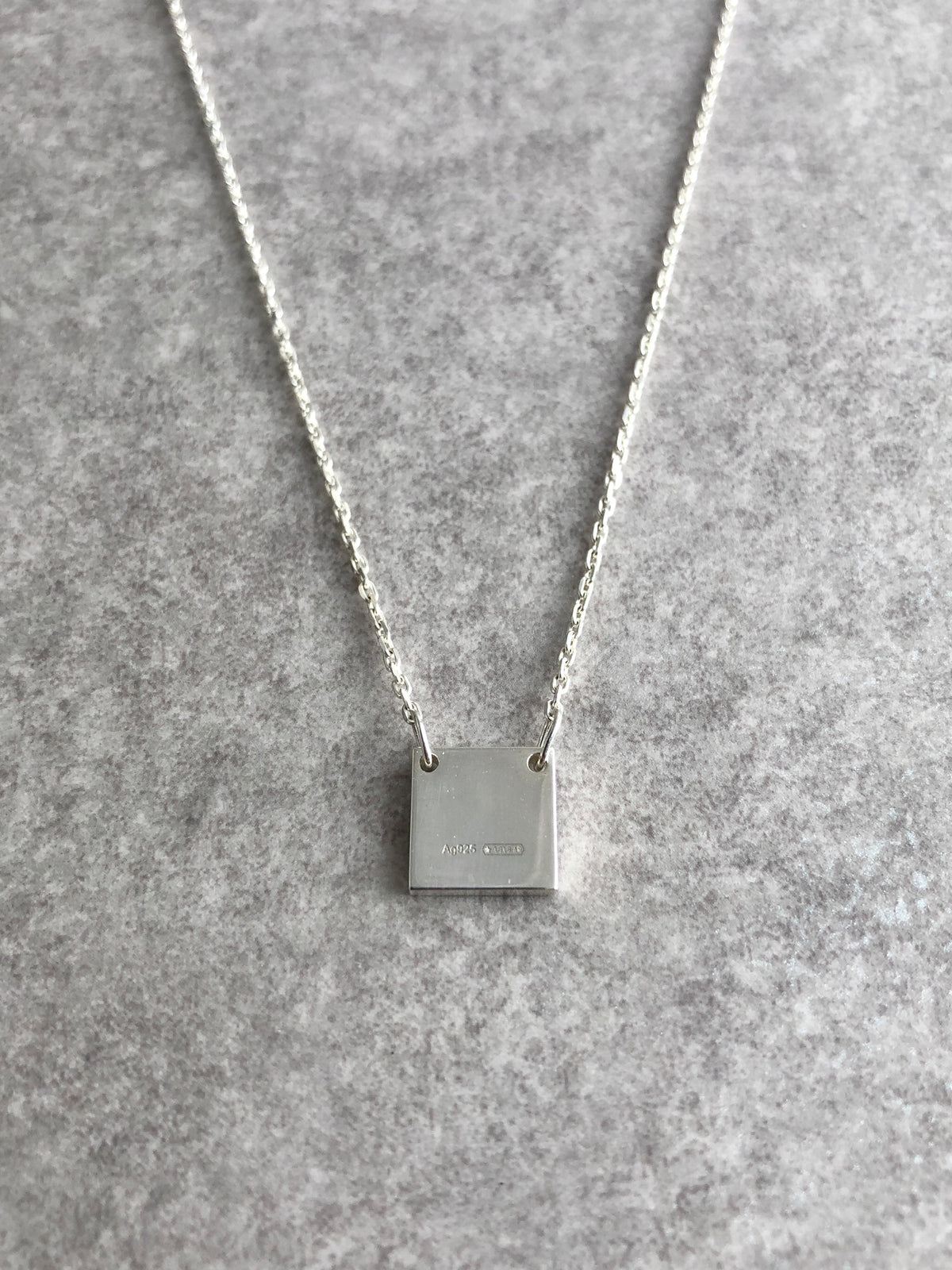 GUCCI Logo Necklace Silver SILVER925 Vintage 78tegk