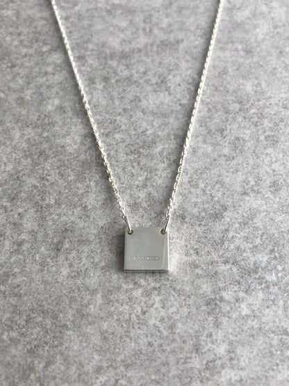 GUCCI Logo Necklace Silver SILVER925 Vintage 78tegk