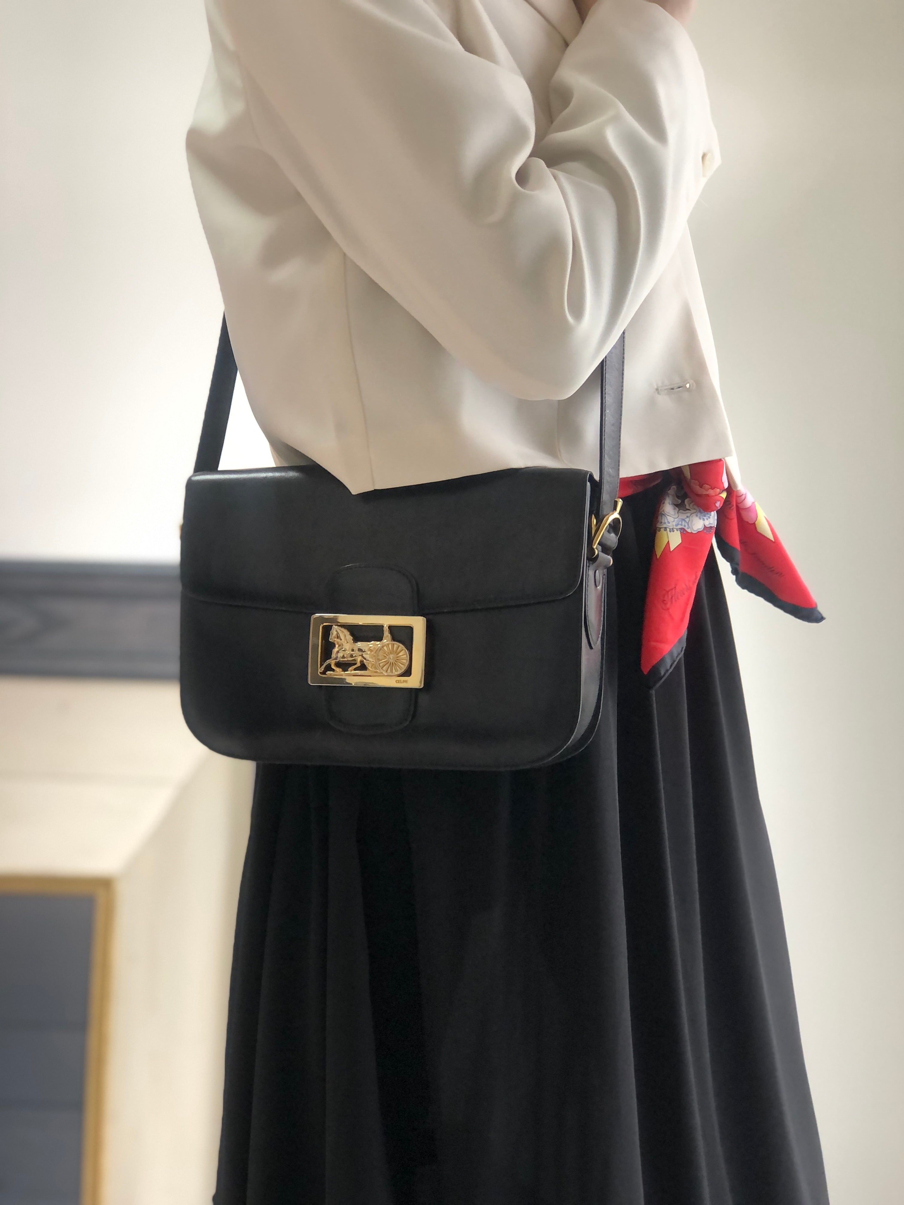 ✨CELINE✨　VINTAGE セリーヌ　ヴィンテージ　ショルダーバッグ ミニサイズが可愛い！vintage CELINE 〈ヴィンテージセリーヌ