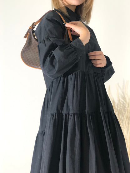 CELINE Macadam Handbag Shoulder Bag Hobobag Brown AVA Old Celine Vintage j3grwx