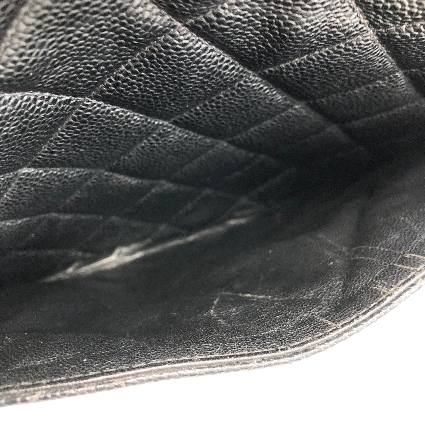 CHANEL Matelasse Cocomark Caviar Leather Totebag Shoulder bag Black Old Vintage gkeujr