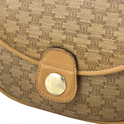 CELINE Macadam Blason Flap Mini Shoulder bag Beige Vintage Old CELINE sjeg4v