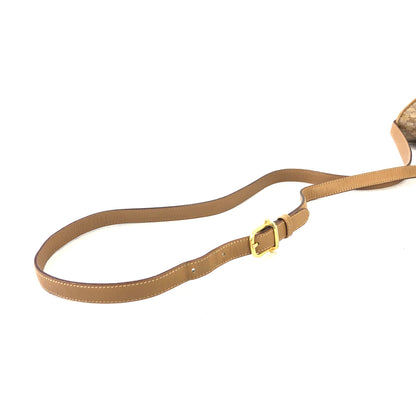 CELINE Macadam Blason Flap Mini Shoulder bag Beige Vintage Old CELINE sjeg4v