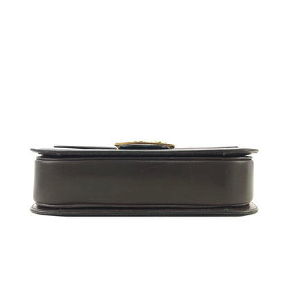 CELINE 馬車皮革肩背包棕色復古舊 Celine yatwhr