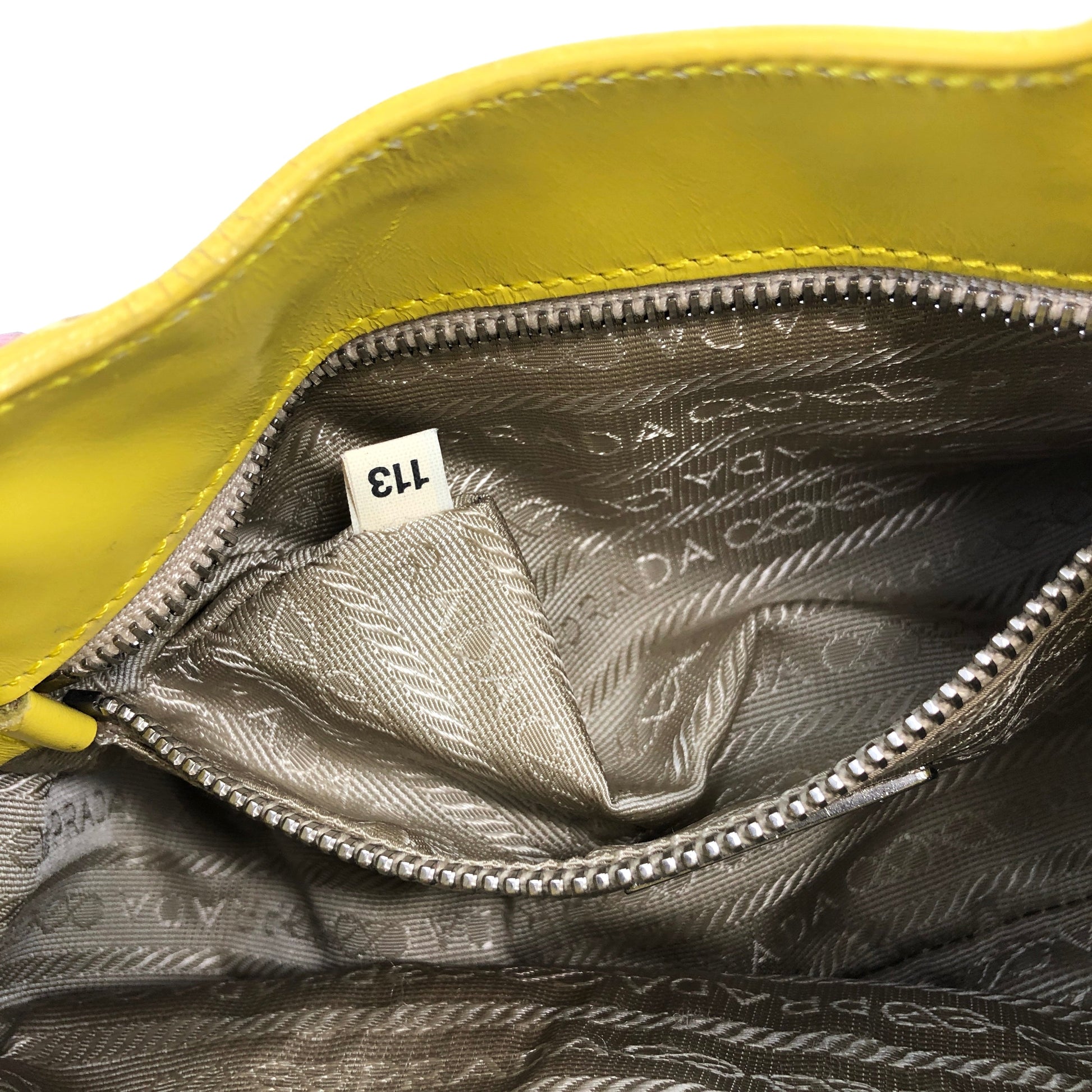 Prada Yellow Shoulder Bags