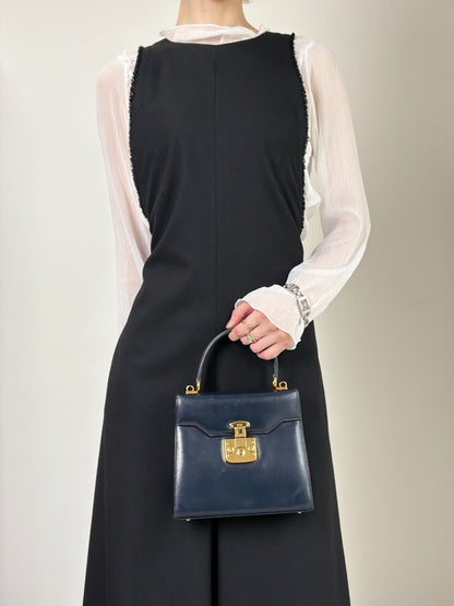 GUCCI Handbag Black 000・2110・0211 Vintage 5yyupi