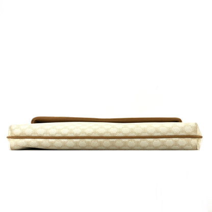 CELINE Macadam Blason Clutch bag White Old Celine Vintage bb77yv