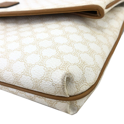CELINE Macadam Blason Clutch bag White Old Celine Vintage bb77yv