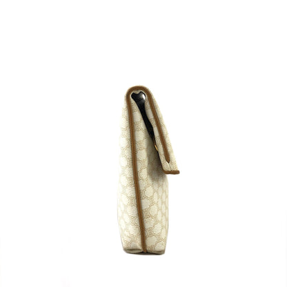 CELINE Macadam Blason Clutch bag White Old Celine Vintage bb77yv