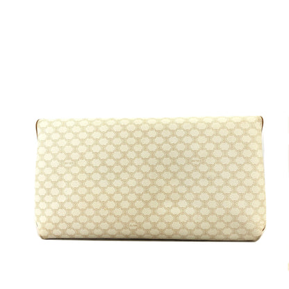 CELINE Macadam Blason Clutch bag White Old Celine Vintage bb77yv