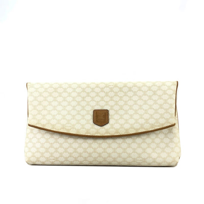 CELINE Macadam Blason Clutch bag White Old Celine Vintage bb77yv