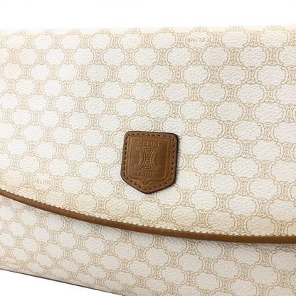 CELINE Macadam Blason Clutch bag White Old Celine Vintage bb77yv