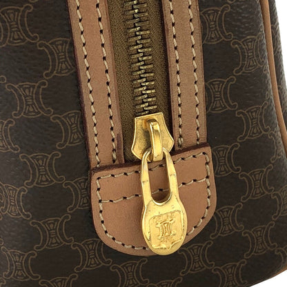 CELINE Macadam Two-way Shoulder bag Mini Boston bag Handbag Brown Vintage Old CELINE tgd87j