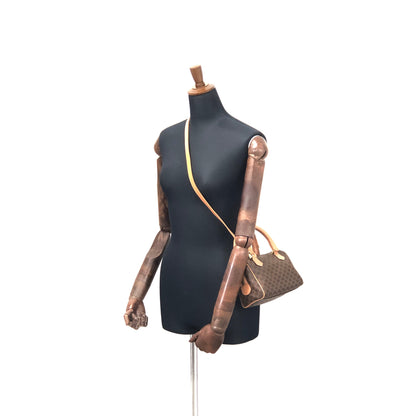 CELINE Macadam Two-way Shoulder bag Mini Boston bag Handbag Brown Vintage Old CELINE tgd87j